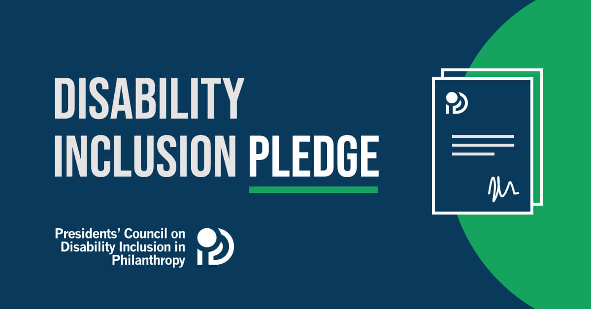 Disability Inclusion Pledge Signatories - Disability & Philanthropy Forum