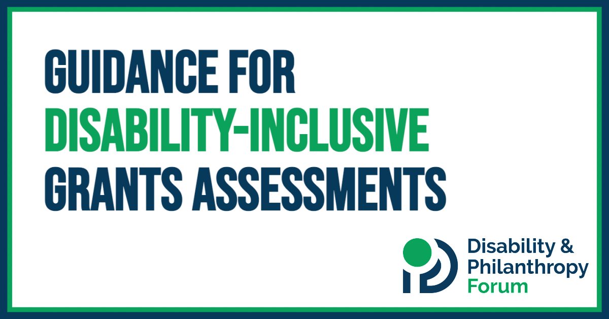 Guidance for Disability-Inclusive Grants Assessments - Disability ...