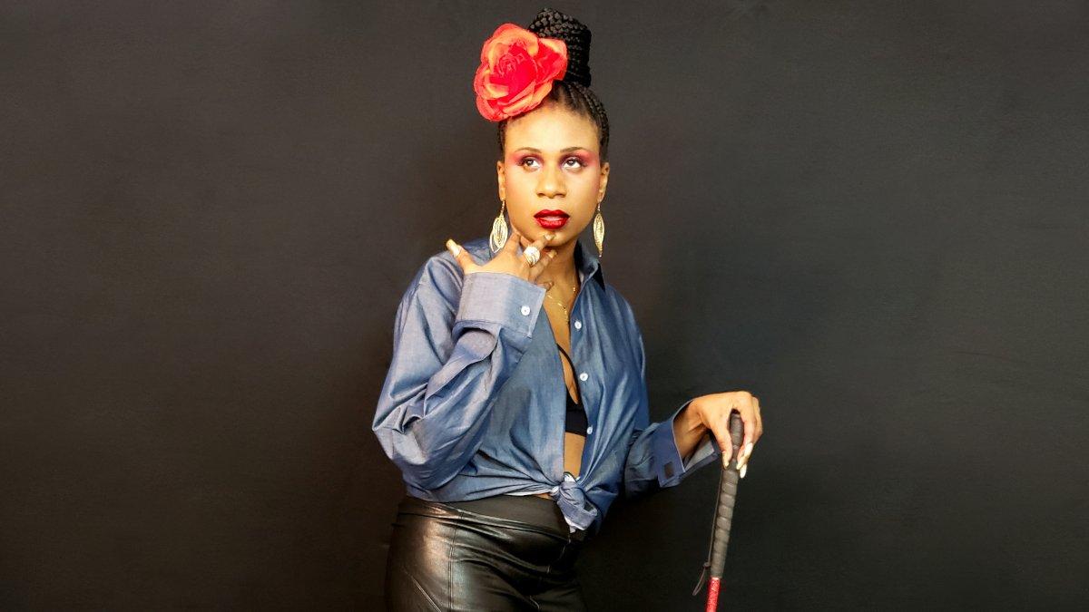 Photo of Lachi dressed up for the GRAMMYs